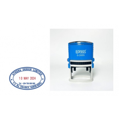 Oval Dater Stamp for Stylish Date Marking on Documents
