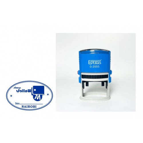 Oval Plain Rubber Stamp for Custom Marking