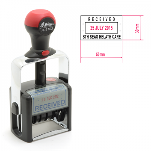 Received Heavy Duty Rubber Stamp for Document Tracking
