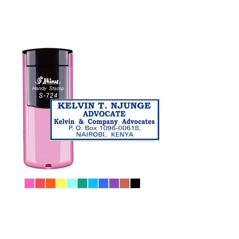 Pocket Rubber Stamp for Portable Stamping