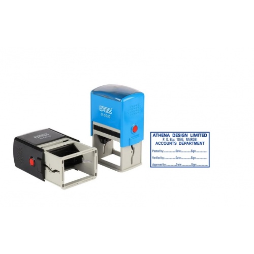 Self-Inking Plain Text Stamp for Professional Document Marking